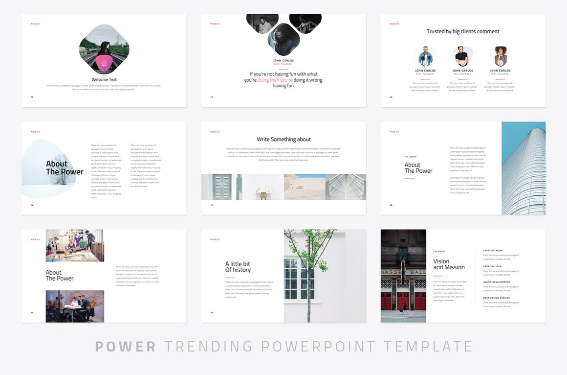 Power Modern Powerpoint Template – Just Free Slides Inside Fun Powerpoint Templates Free Download