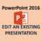 Powerpoint 2016 – Edit A Powerpoint Presentation – How To Edit Ppt Slides,  Editing In Ms Power Point Regarding How To Edit A Powerpoint Template