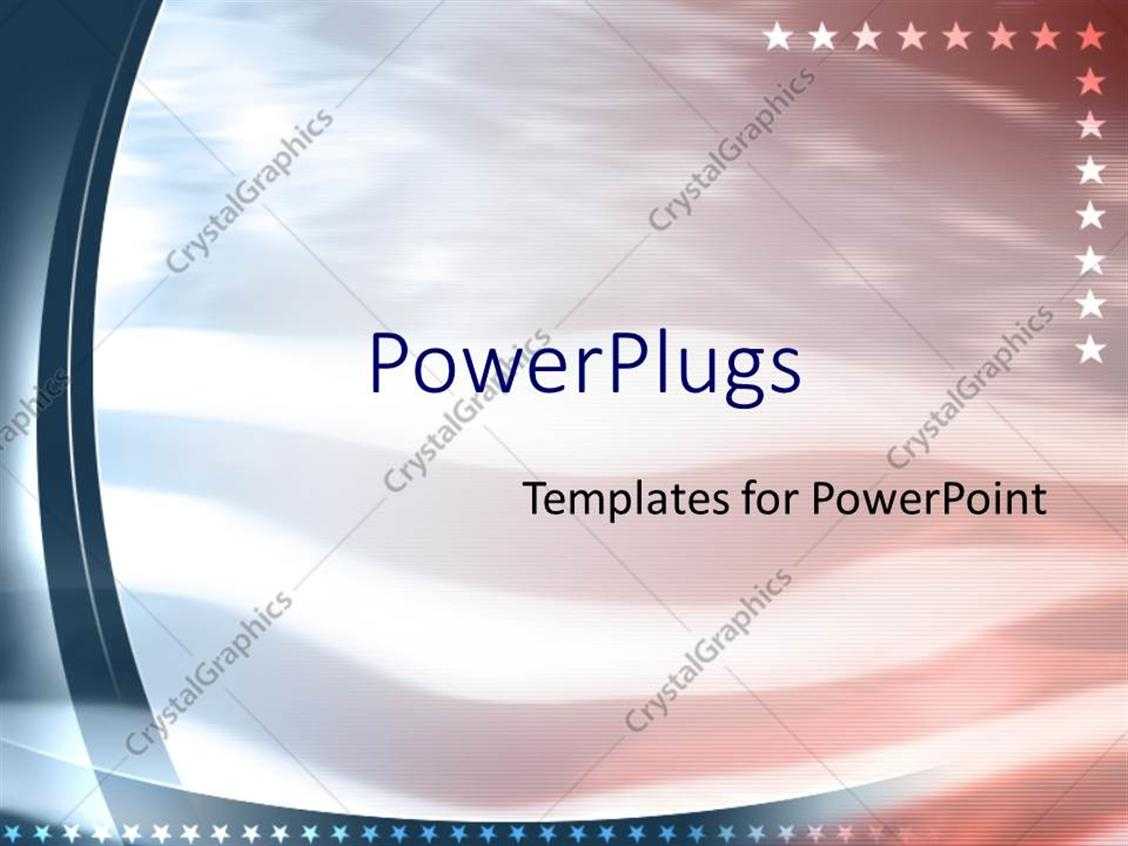 Powerpoint Template: American Flag Patriotic United States In Patriotic Powerpoint Template