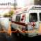 Powerpoint Template: An Ambulance With A Heartbeat Line And For Ambulance Powerpoint Template