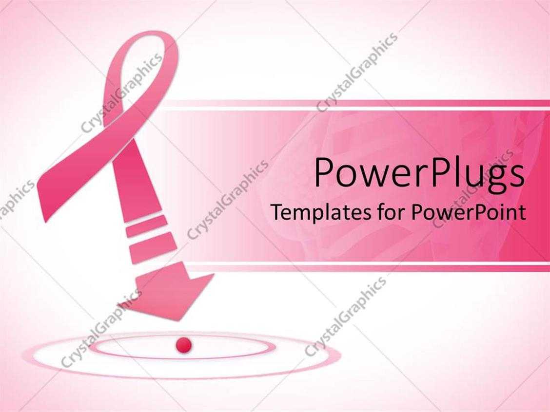 Powerpoint Template: Breast Cancer Awareness Pink Ribbon With Breast Cancer Powerpoint Template
