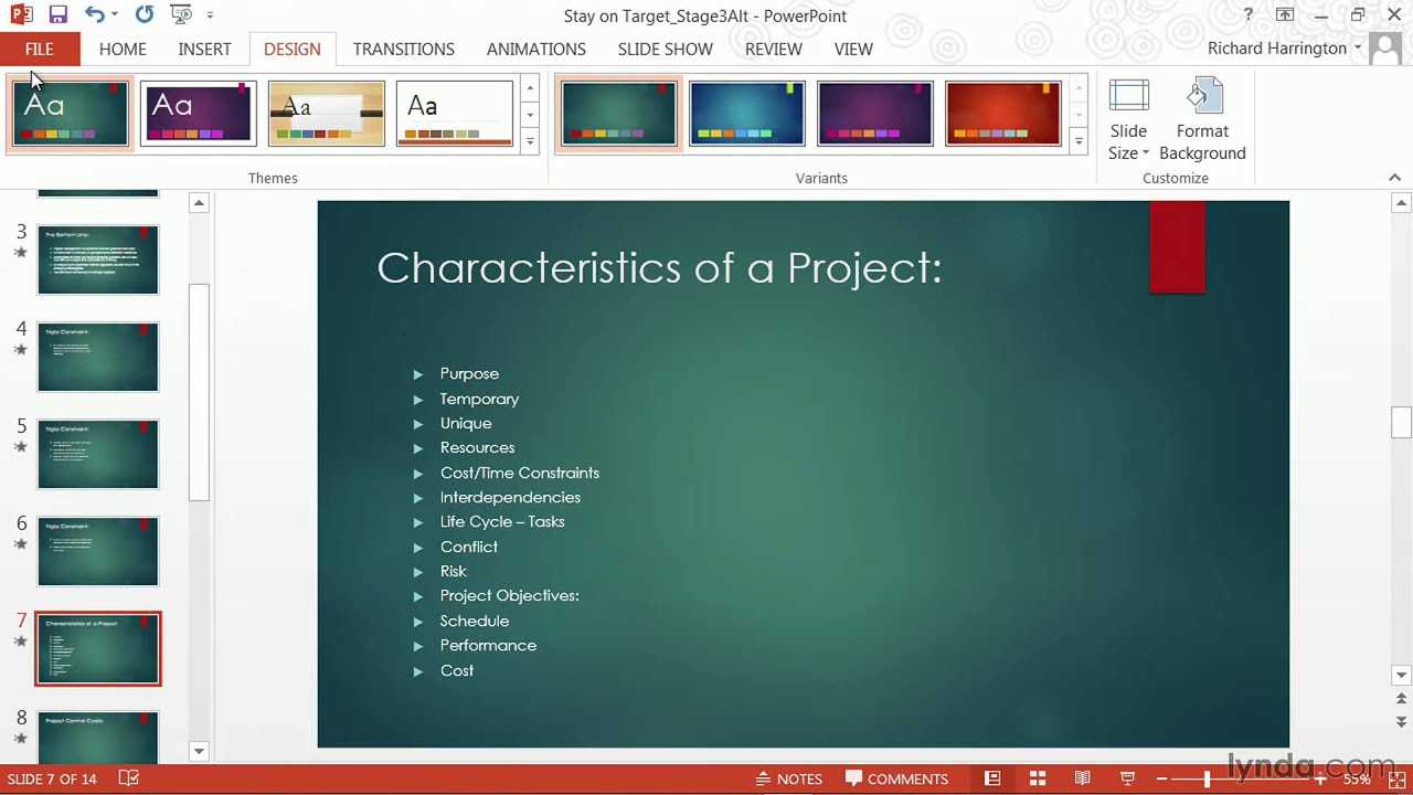 powerpoint change master slide for one slide