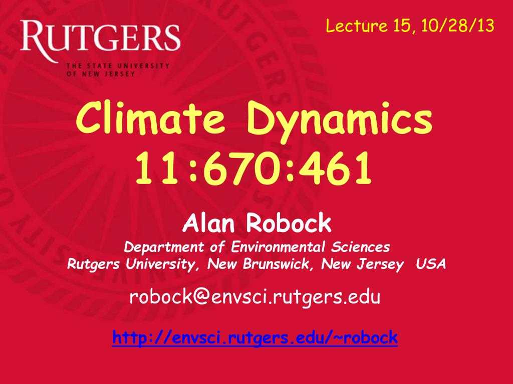 Ppt – Alan Robock Department Of Environmental Sciences With Rutgers Powerpoint Template