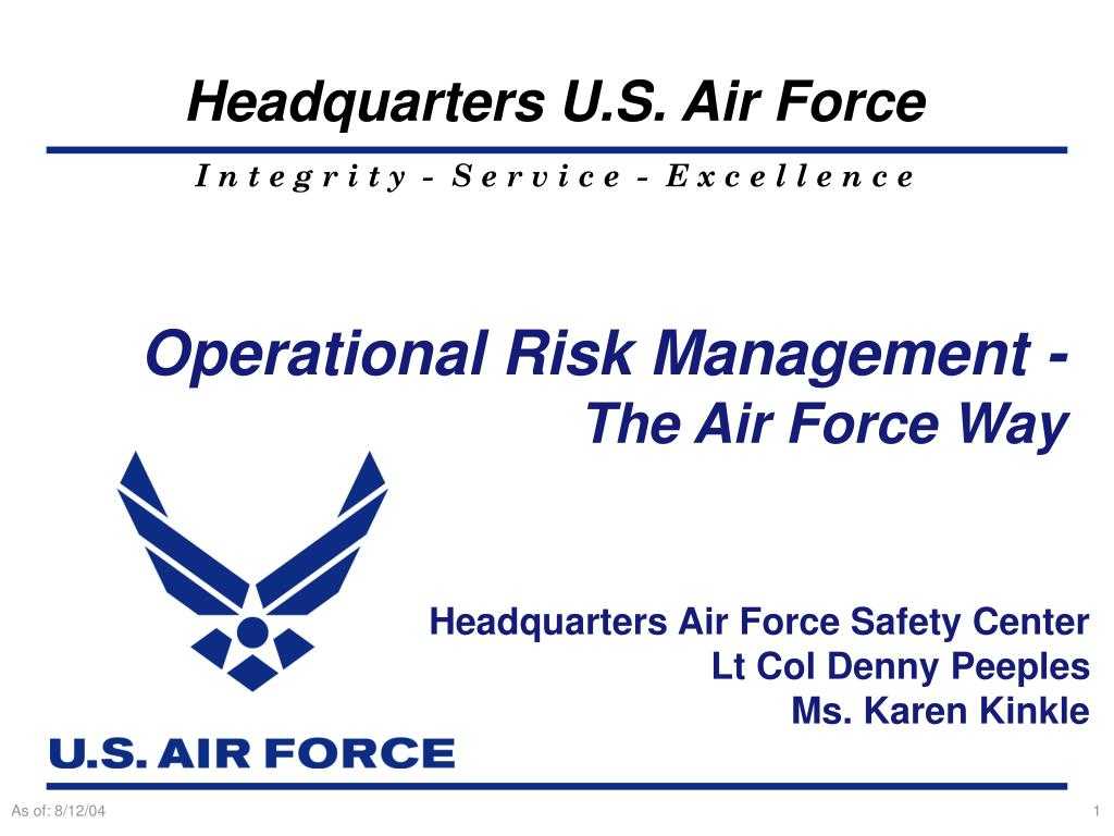 Ppt – Operational Risk Management – The Air Force Way With Regard To Air Force Powerpoint Template