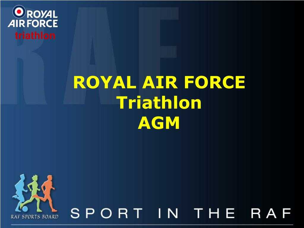 Ppt – Royal Air Force Triathlon Agm Powerpoint Presentation For Raf Powerpoint Template