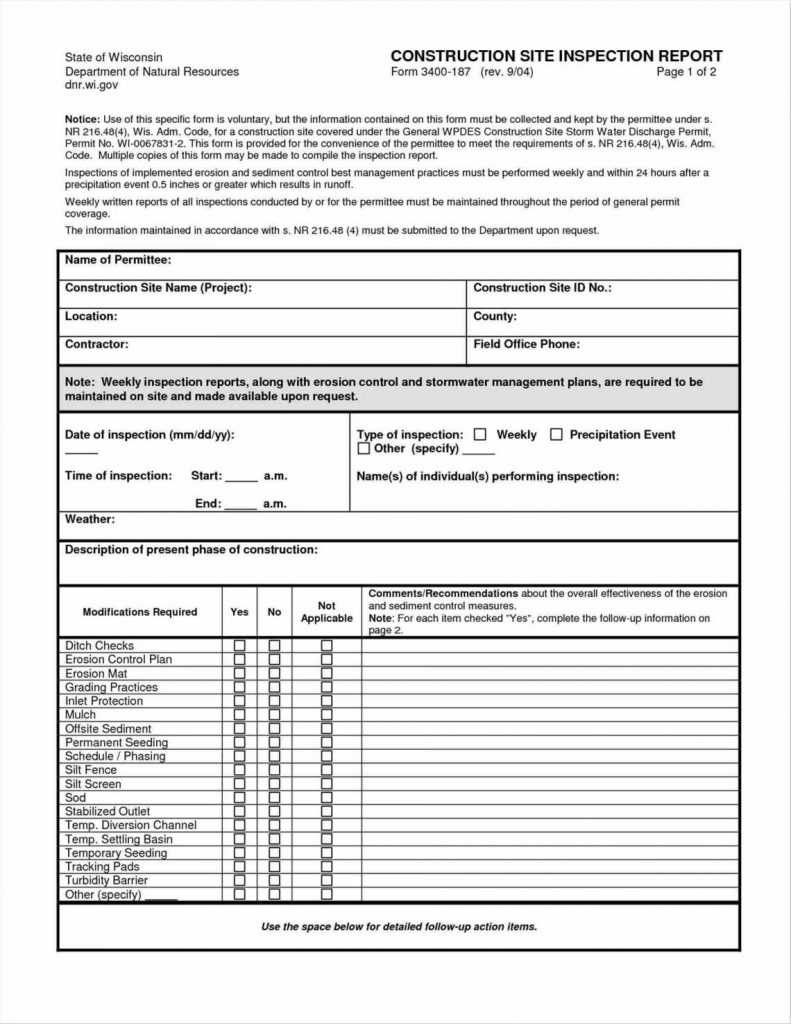 Pre Purchase Building Inspection Report Template For Pest Control Inspection Report Template