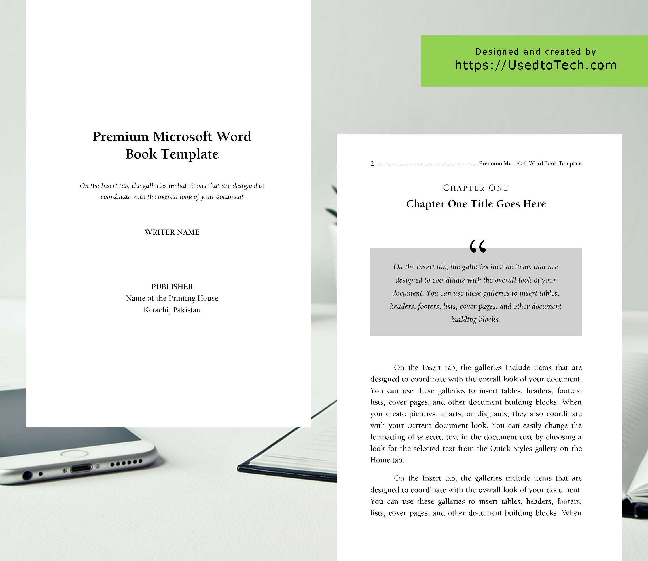Premium & Free 6 X 9 Book Template For Microsoft Word – Used Intended For 6X9 Book Template For Word