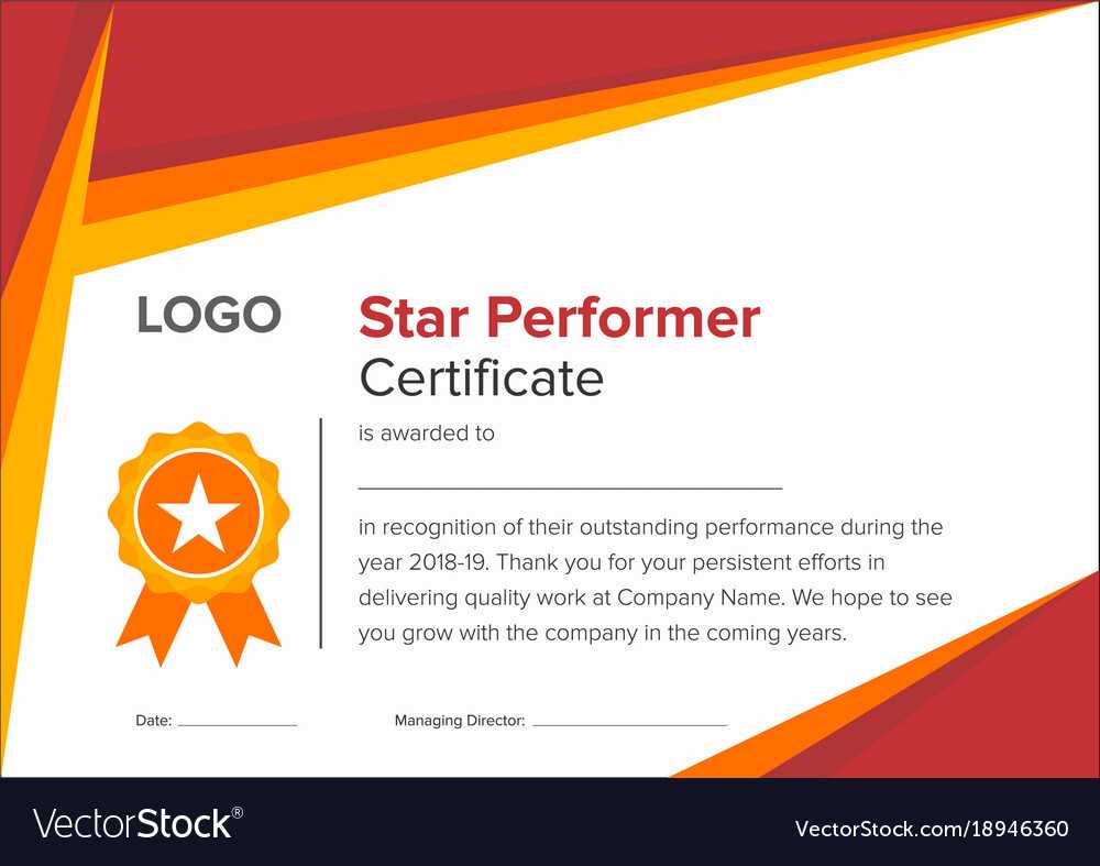 Premium Star Performer Certificate Templates Powerpoint Intended For Star Performer Certificate Templates