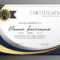 Premium Wavy Certificate Template Design | Certificate Intended For Award Certificate Design Template