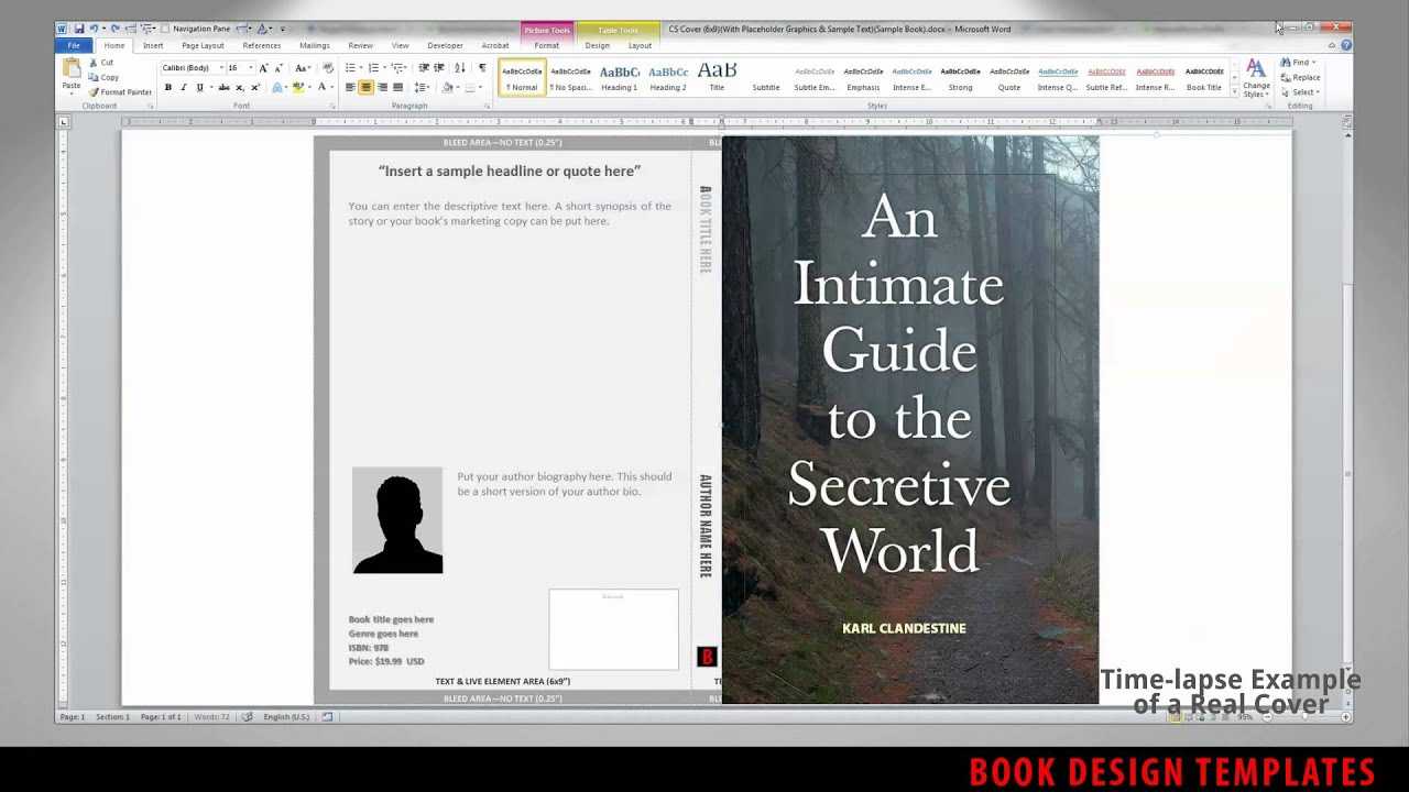 How To Make A Full Print Book Cover In Microsoft Word For Createspace How To Make A Full Print Book Cover In Microsoft Word For Createspace