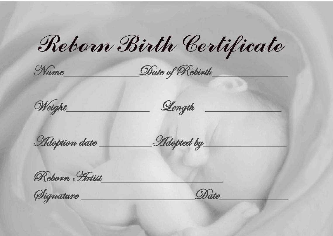 Printable Birth Certificate Last 9 Best Of Free Doll Birth For Baby Doll Birth Certificate Template