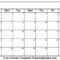 Printable Blank Calendar | Dream Calendars Regarding Blank Calander Template
