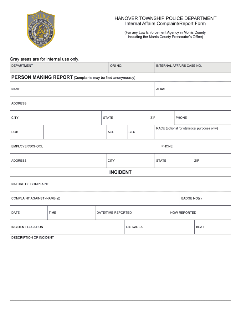 Printable Blank Police Report Forms - Fill Online, Printable With Blank Police Report Template