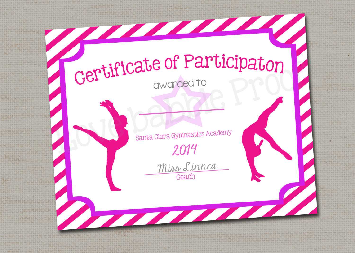 Printable Certificates Dance | Download Them Or Print Throughout Gymnastics Certificate Template