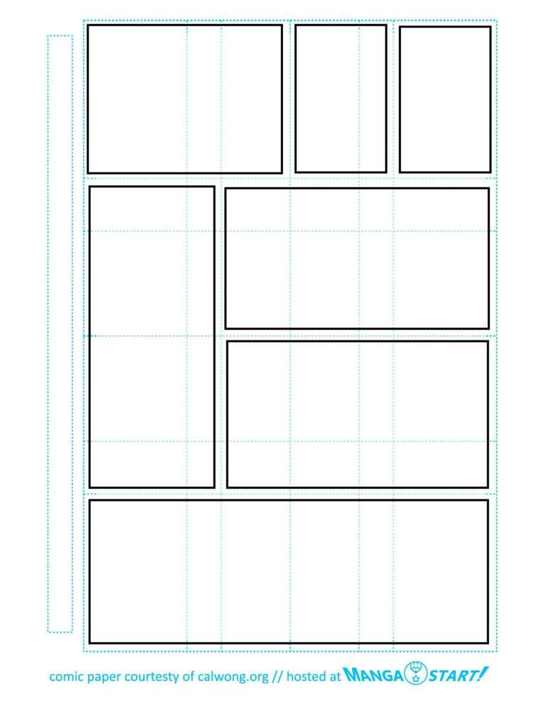 Printable Comic Strip Paper In 2019 | Comic Book Layout In Printable ...