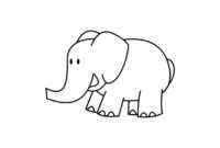 Printable Elephant Templates / Elephant Shapes For Kids intended for Blank Elephant Template