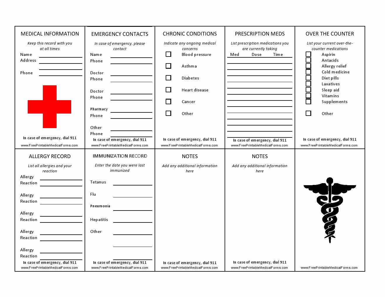 Printable Emergency Card Template For Free Wallet Sized Inside In Case Of Emergency Card Template