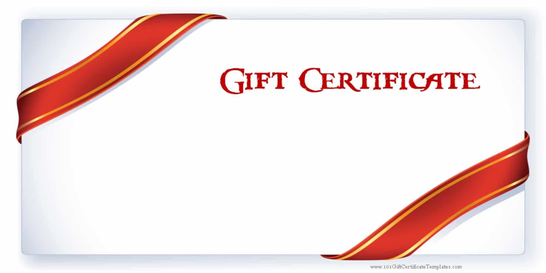 Printable Gift Certificate Templates Intended For Present Certificate Templates