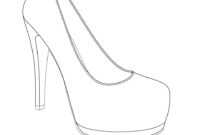 Printable High Heel Stencil Best Photos Of &lt;B&gt;High Heel throughout High Heel Shoe Template For Card