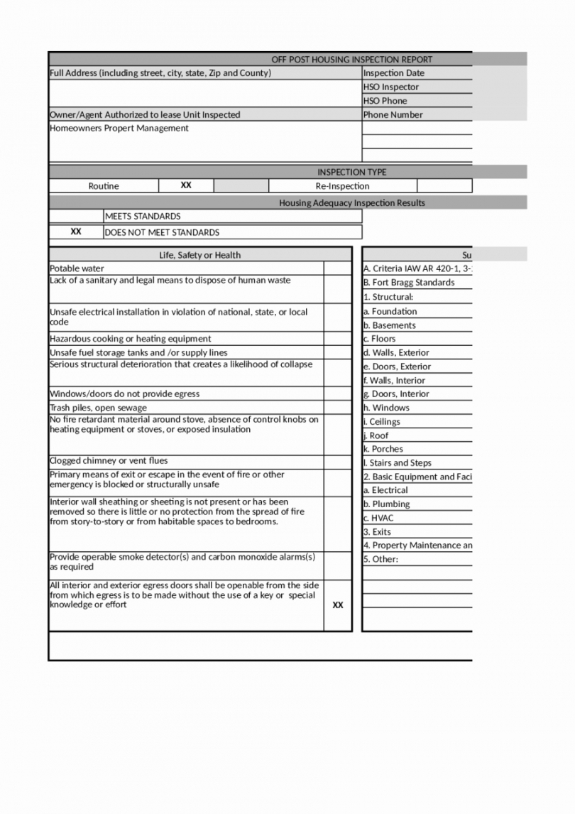Printable Home Inspection Report Template Elegant 2018 Home Throughout Ar Report Template