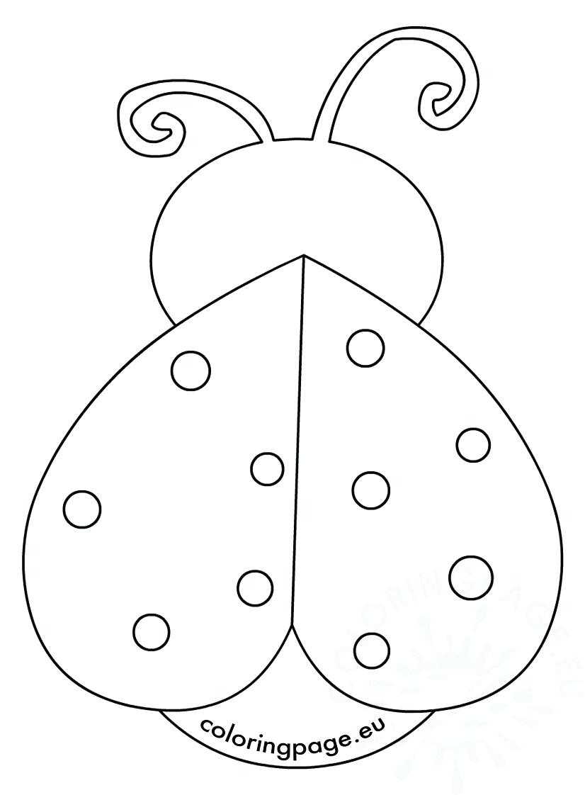 Printable Ladybug Template – Wovensheet.co Within Blank Ladybug Template