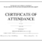 Printable Perfect Attendance Certificate Template | Free Inside Perfect Attendance Certificate Template