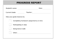 Printable Progress Report Template | Progress Report, School throughout Student Grade Report Template