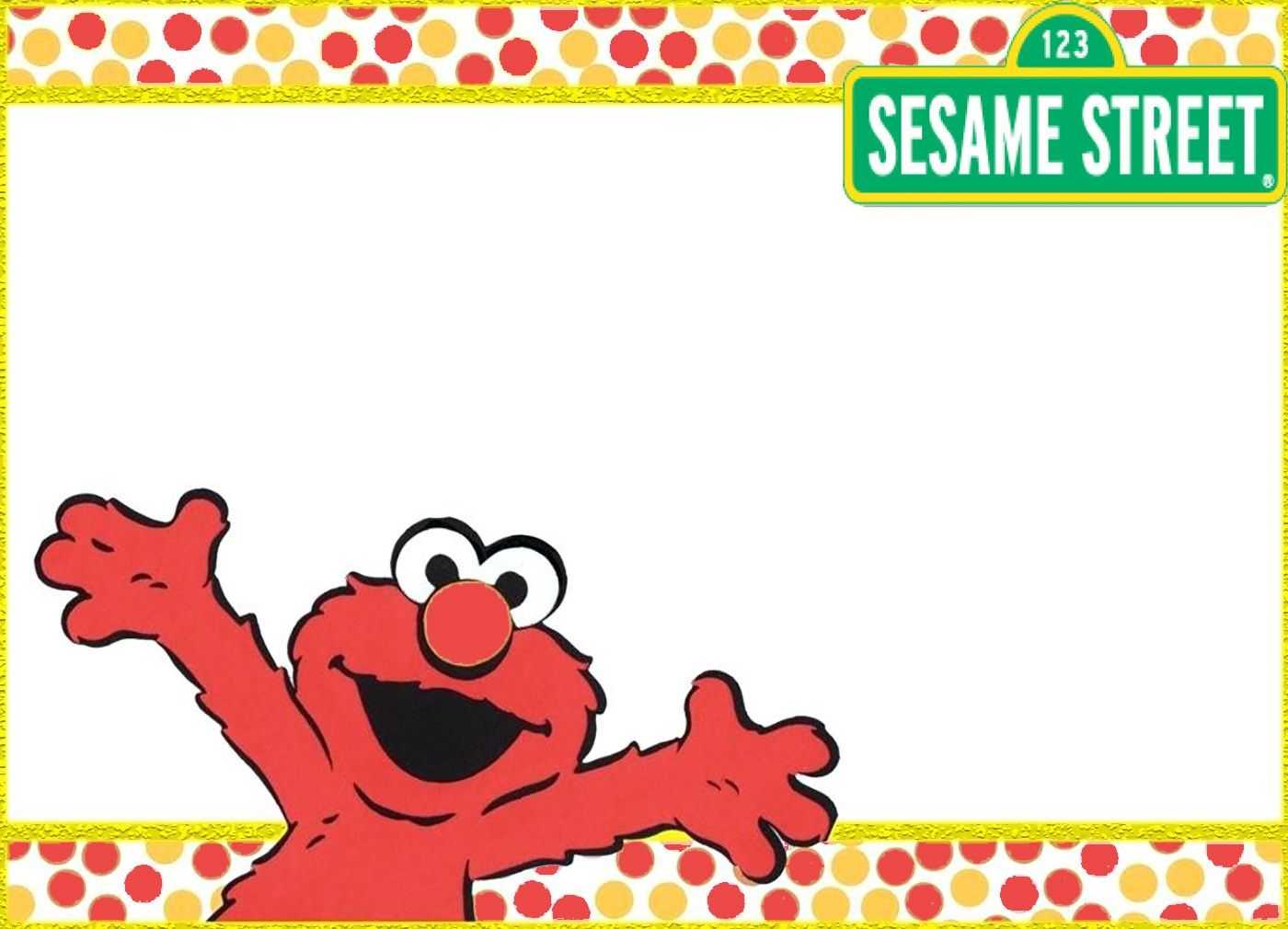 Printable Sesame Street Elmo Invitation Card In 2019 | Elmo Throughout Elmo Birthday Card Template