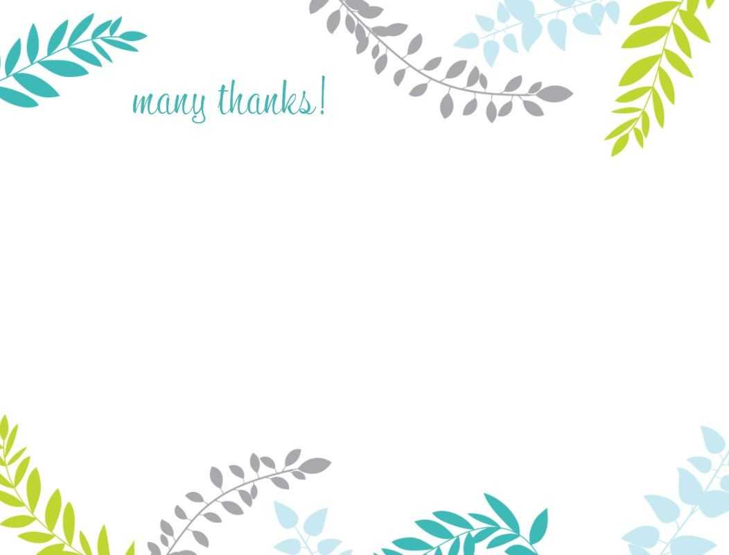 Printable Thank You Card Template | Harmonia Gift | Thank Intended For Free Printable Thank You Card Template