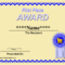 Printable Winner Certificate Templates | Certificate Within First Place Award Certificate Template