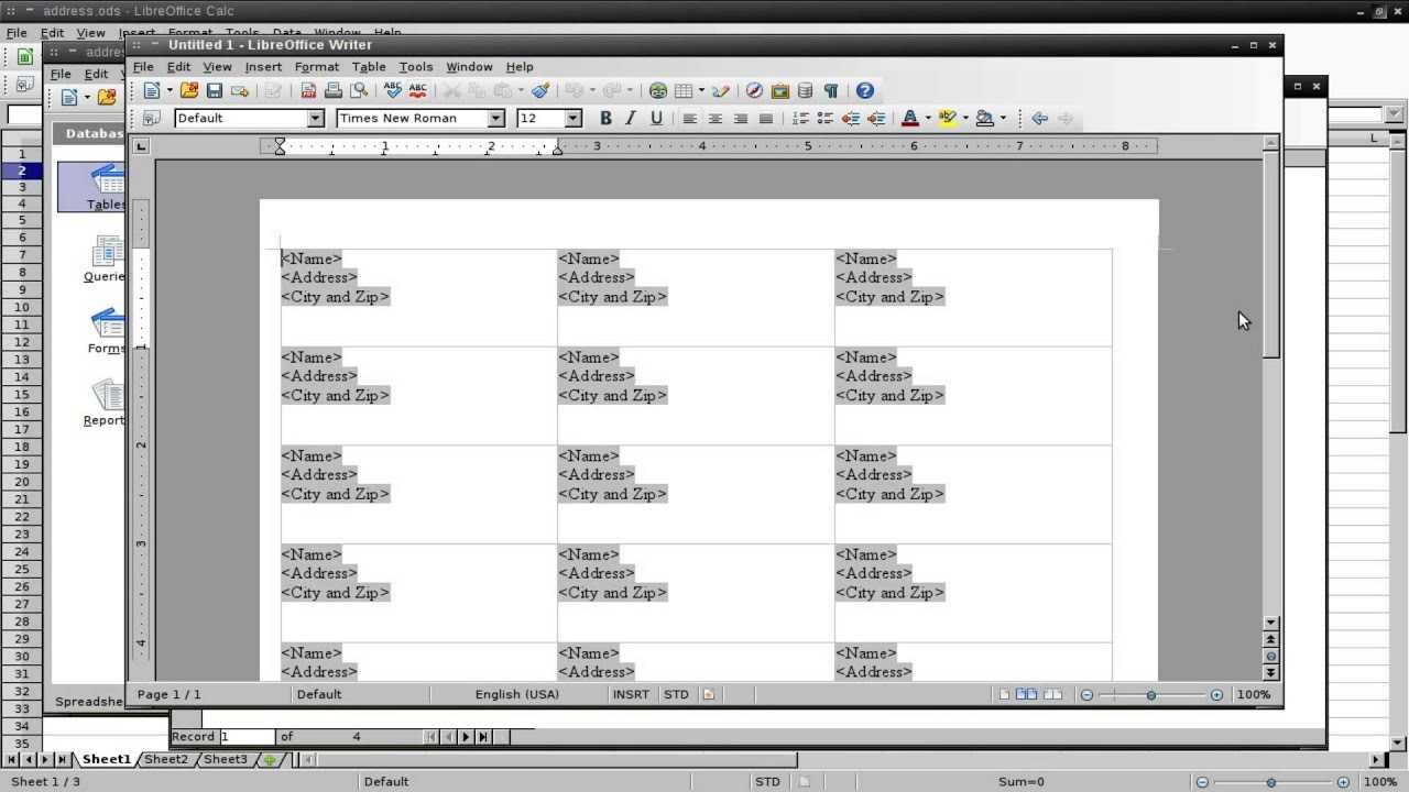 Printing Address Labels In Libreoffice For Word Label Template 21 Per Sheet
