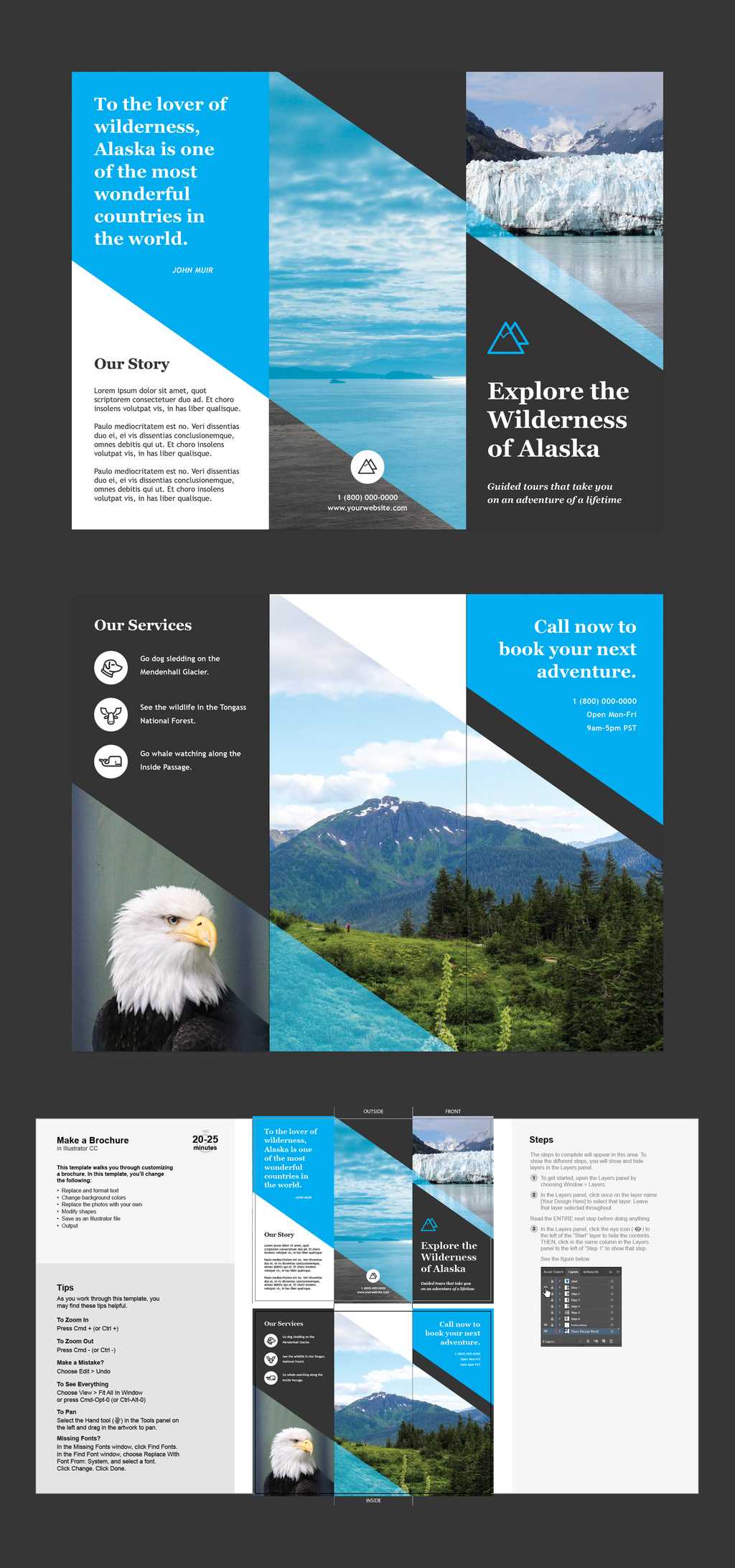 Professional Brochure Templates | Adobe Blog With Regard To Adobe Illustrator Brochure Templates Free Download