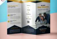 Professional Corporate Tri-Fold Brochure Free Psd Template in Brochure Psd Template 3 Fold