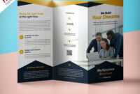 Professional Corporate Tri-Fold Brochure Free Psd Template with 3 Fold Brochure Template Free Download