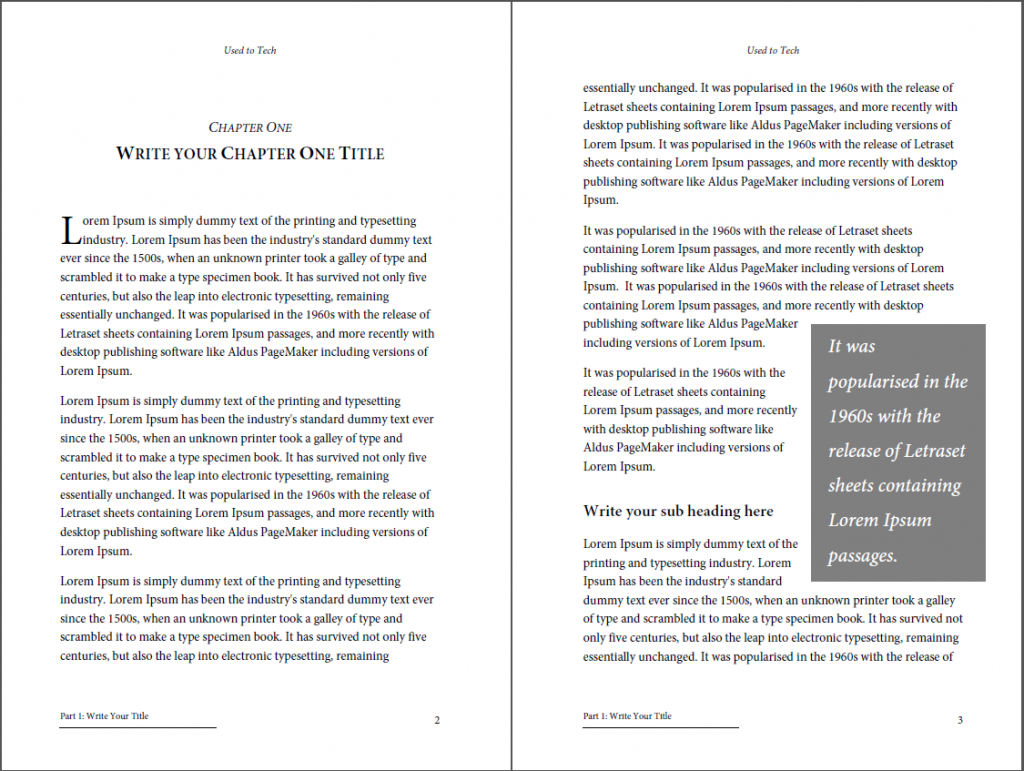 Professional Looking Book Template For Word, Free – Used To Tech Intended For 6X9 Book Template For Word