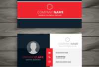 Professional Red Business Card Template regarding Professional Name Card Template