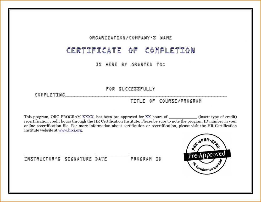 Project Completion Certificate Samples New Work Pletion Within Certificate Template For Project Completion