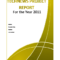 Project Report Template With Project Analysis Report Template