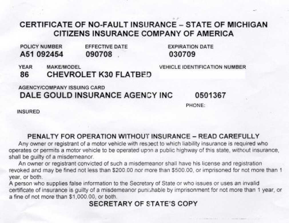 Proof Of Auto Insurance Template Free | Template Business Intended For Car Insurance Card Template Free