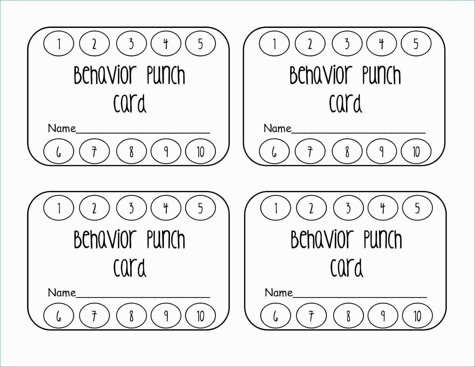 Punch Card Template 650*502 – Free Punch Card Template Inside Free Printable Punch Card Template