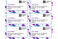 Purple Graphic Business Cards pertaining to Business Cards Templates Microsoft Word