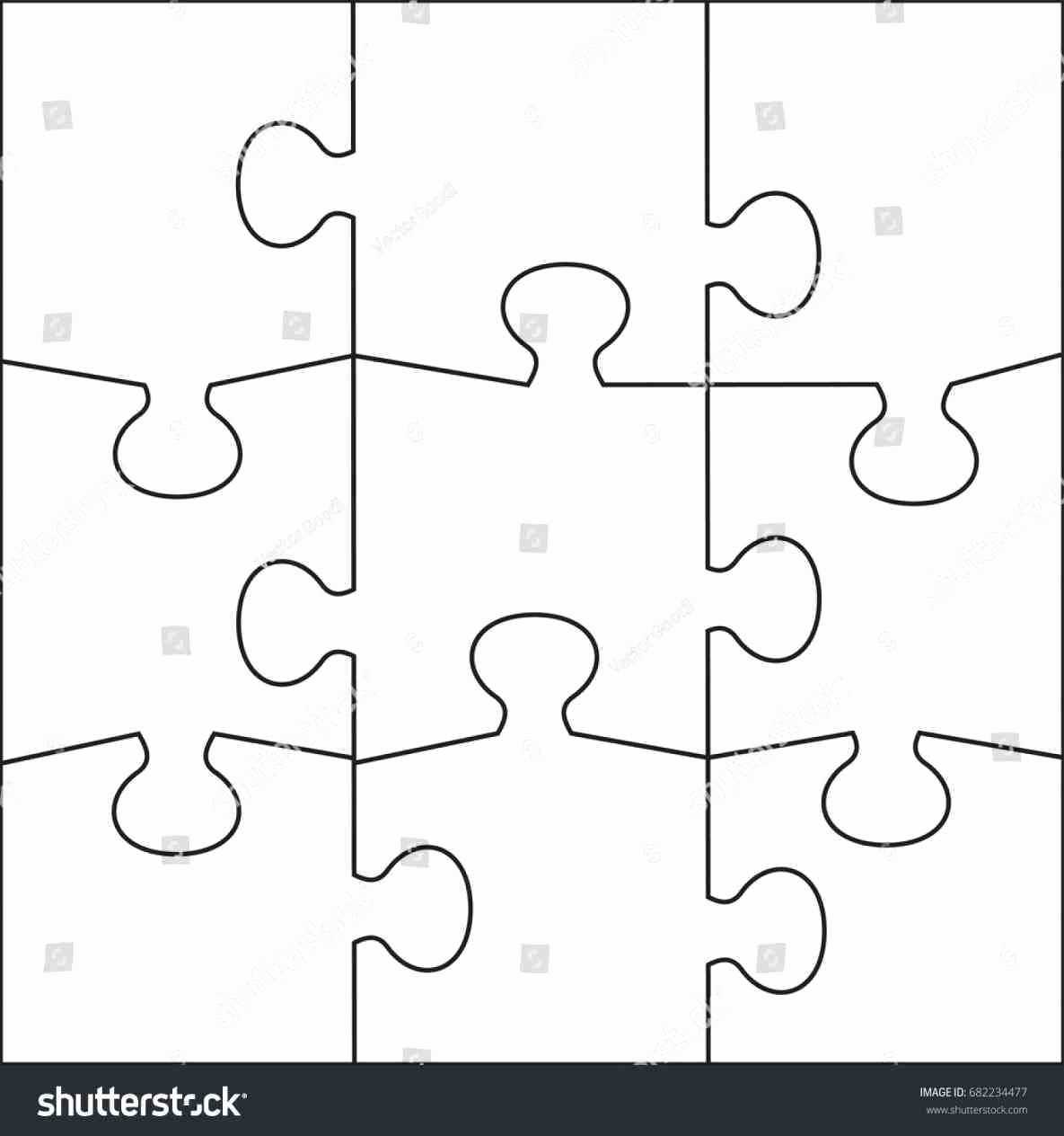 Puzzle Pieces Template For Word Fresh 9 Piece Jigsaw Puzzle Inside Jigsaw Puzzle Template For Word