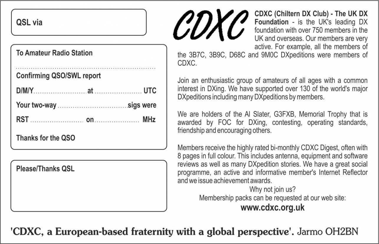 Qsl Card Template 650*418 – Cdxc The Uk Dx Foundation Qsl Throughout Qsl Card Template