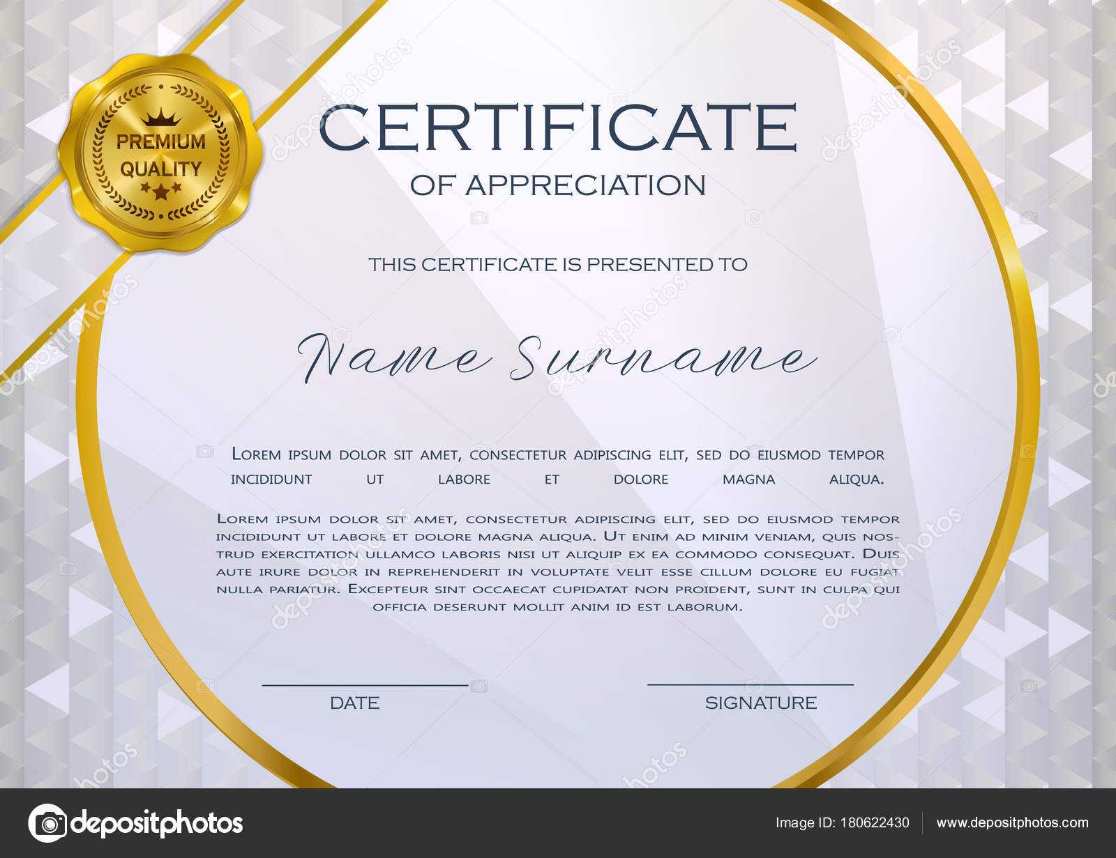 Qualification Certificate Appreciation Design Elegant Luxury With Regard To Qualification Certificate Template
