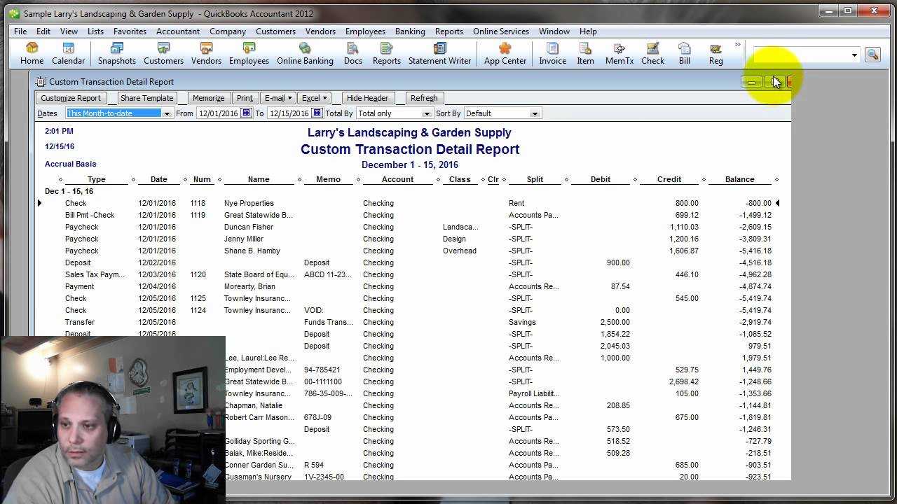 Quickbooks Help – How To Create A Check Register Report In Quickbooks Inside Quick Book Reports Templates