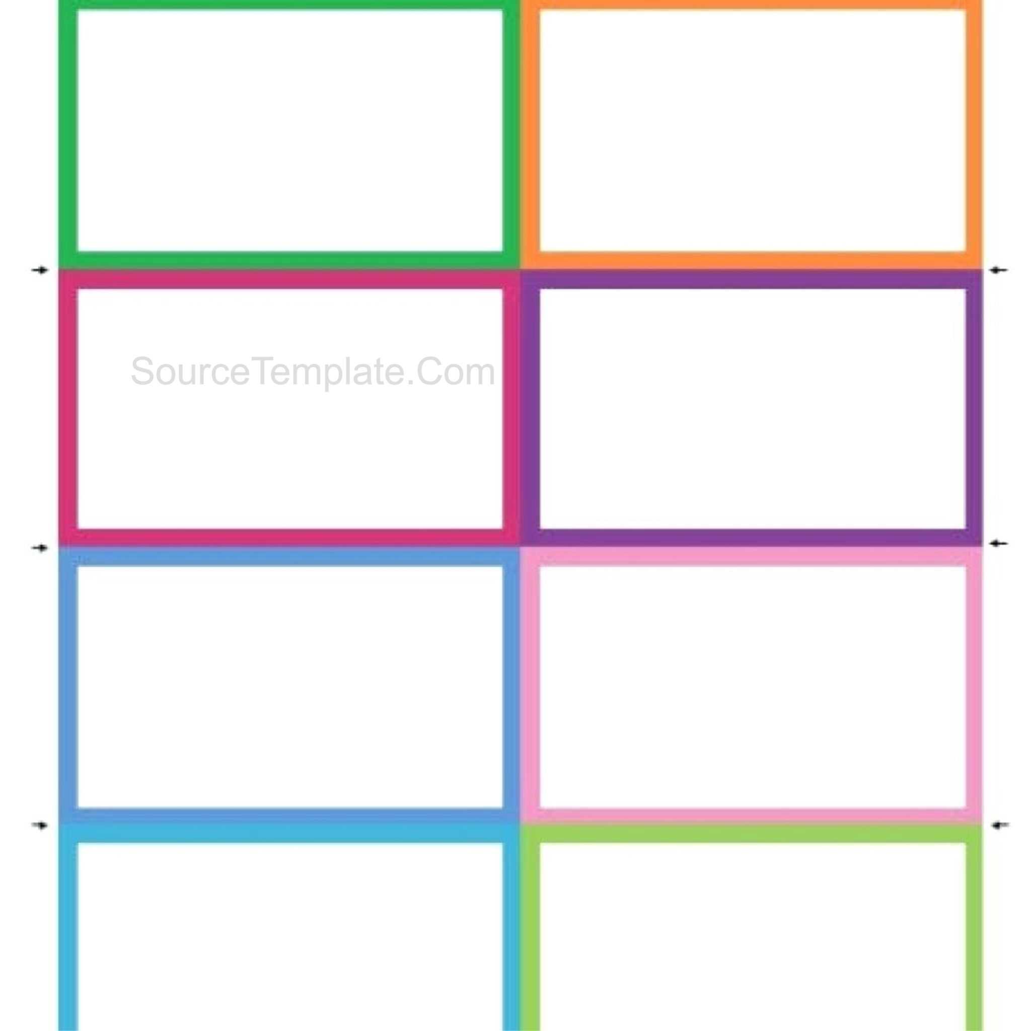 Word Flashcards Template