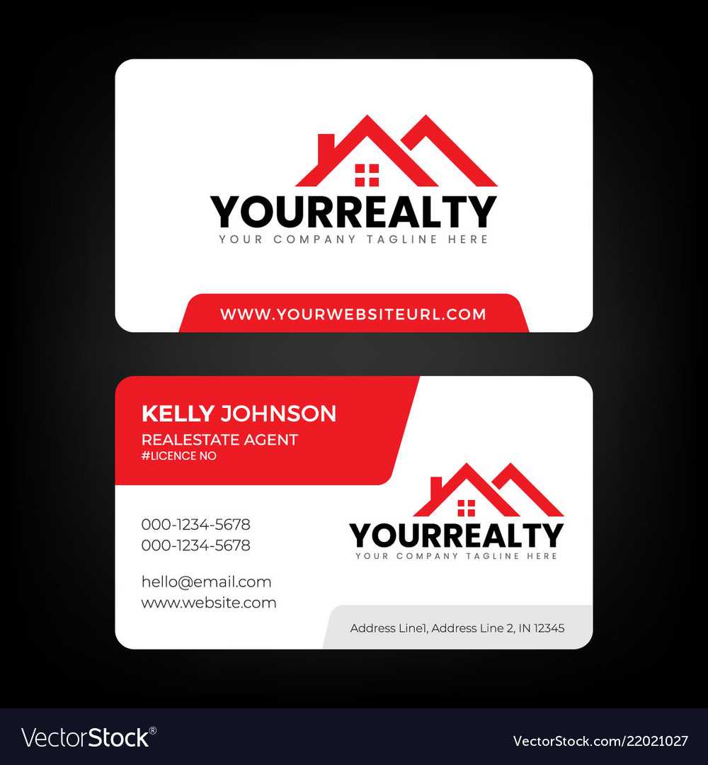 Real Estate Business Card And Logo Template With Regard To Real Estate Agent Business Card Template