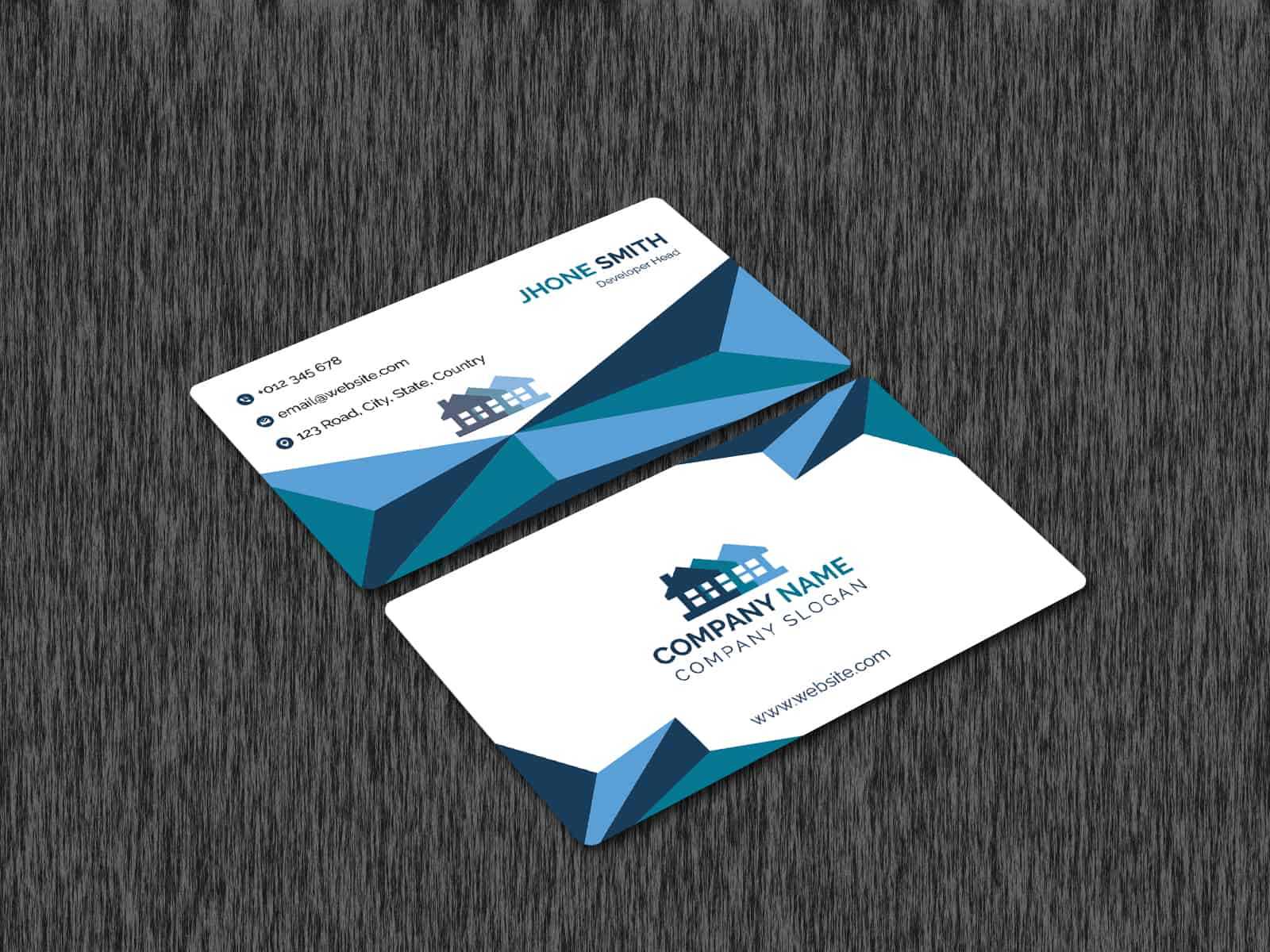 Real Estate Business Card Template For Buisness Card Templates