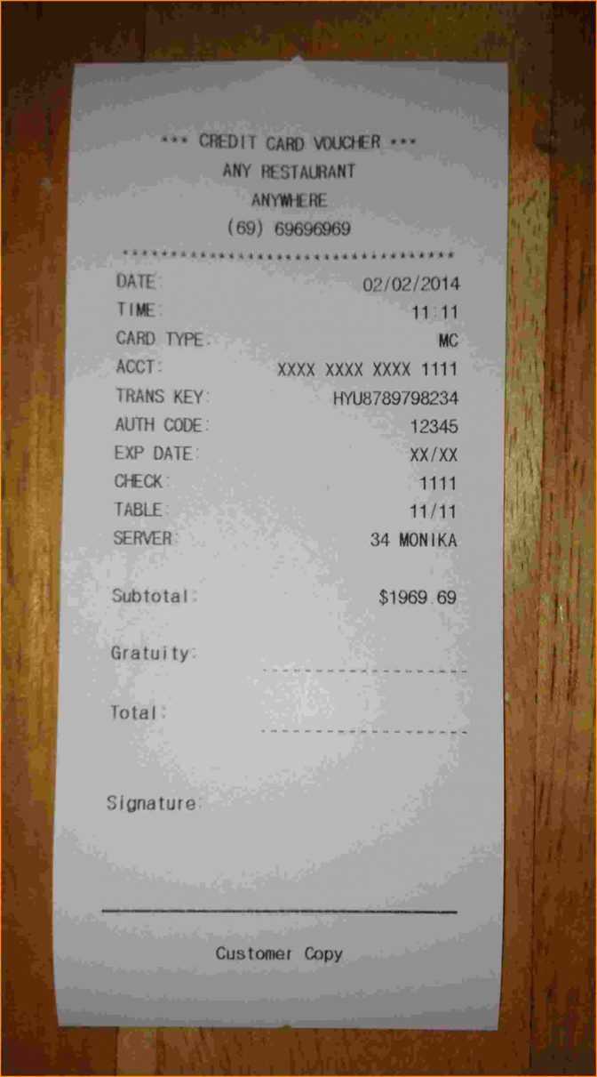 Receipt Template Invoice Download Fake | Mustangbrewing With Regard To Fake Credit Card Receipt Template