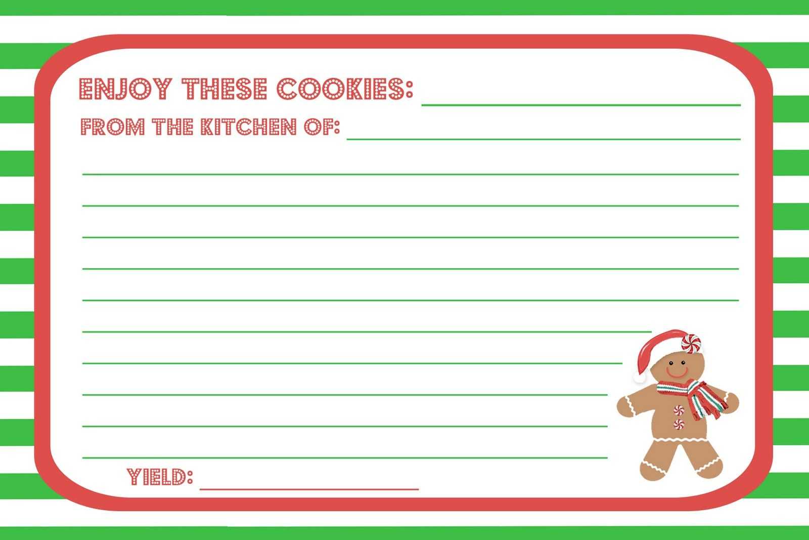 Recipe Cards - Google Search | Printable Recipe Cards With Regard To Cookie Exchange Recipe Card Template